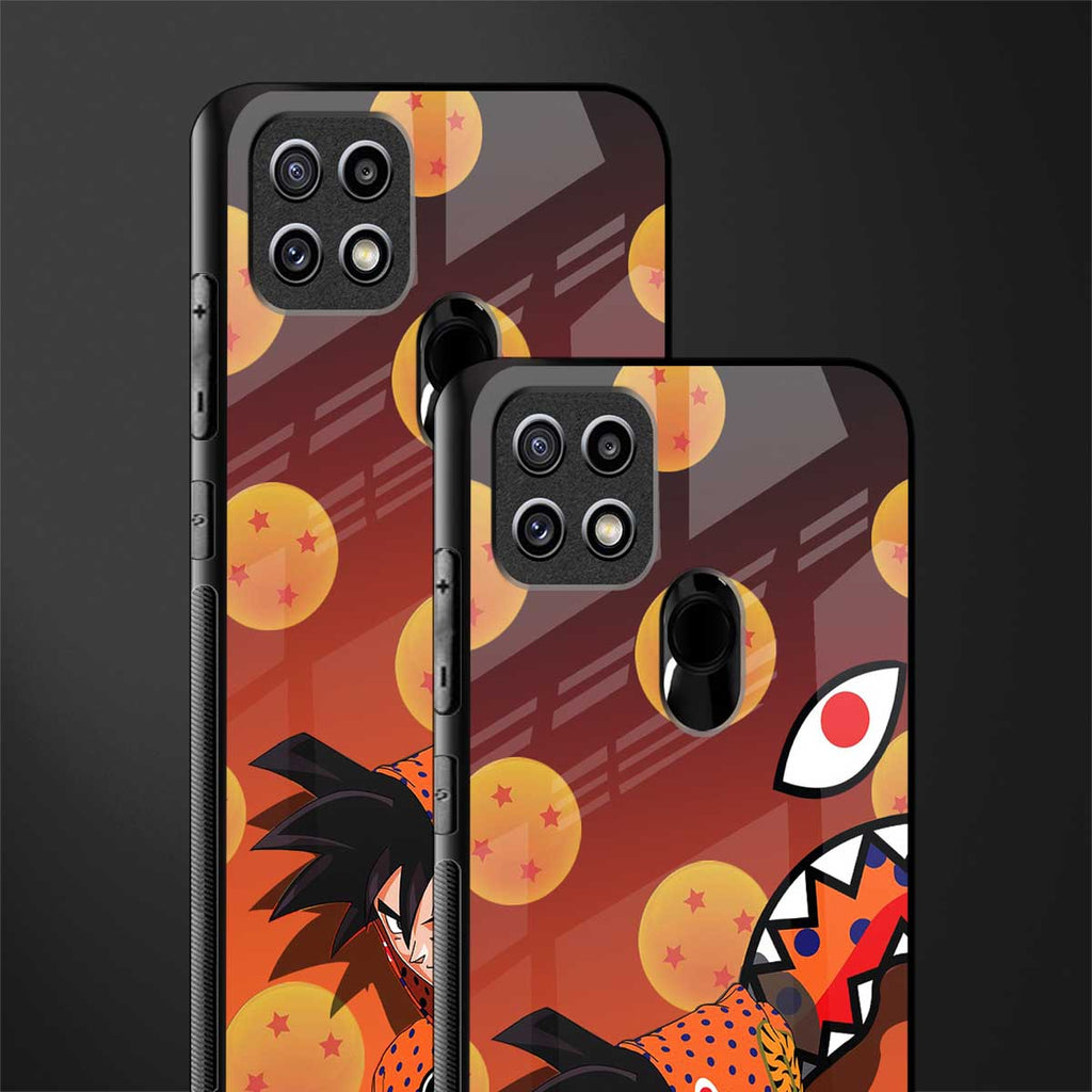 goku glass case for oppo a15s image-2