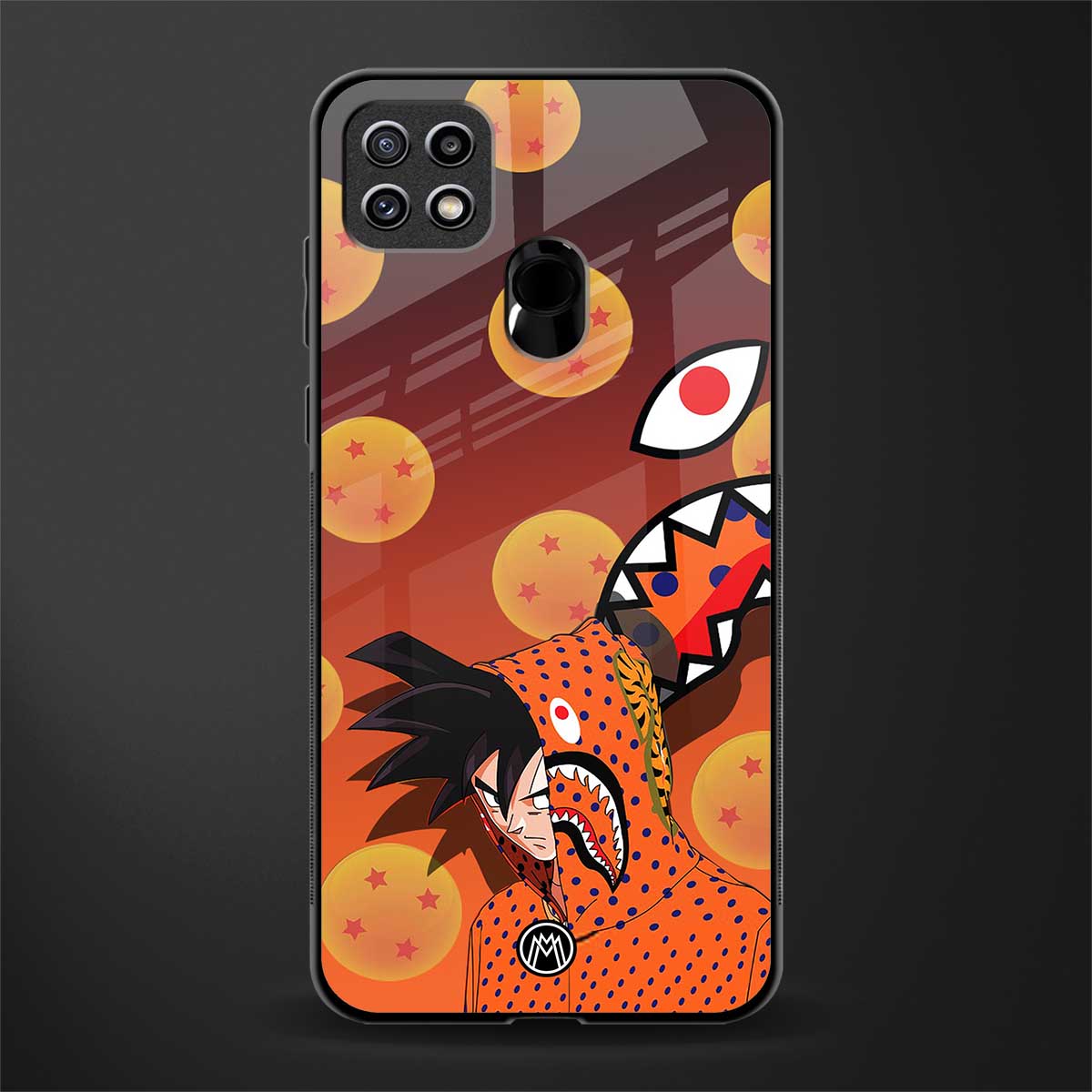 goku glass case for oppo a15 image