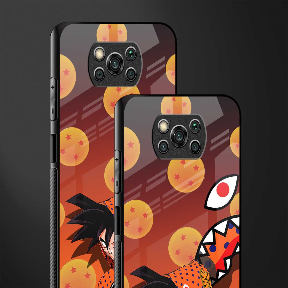 goku glass case for poco x3 pro image-2