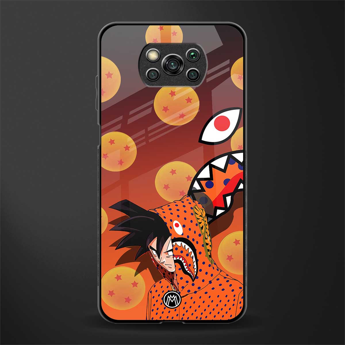 goku glass case for poco x3 image