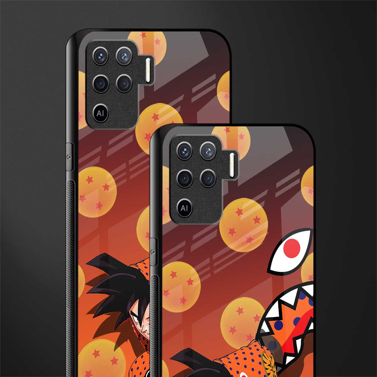 goku glass case for oppo f19 pro image-2