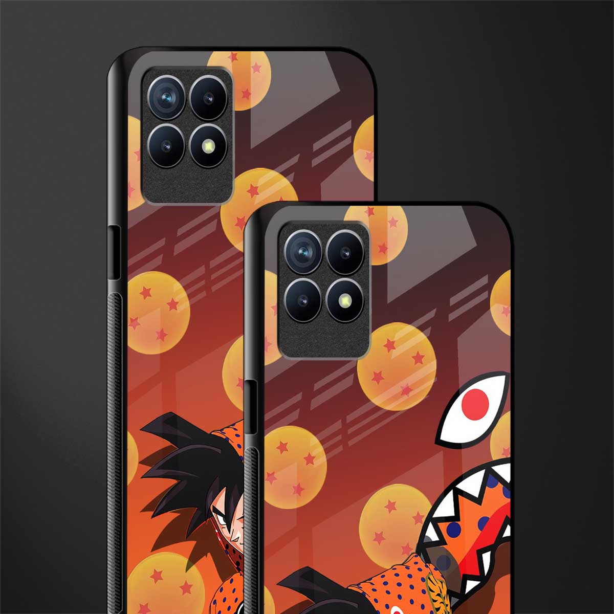 goku glass case for realme 8i image-2