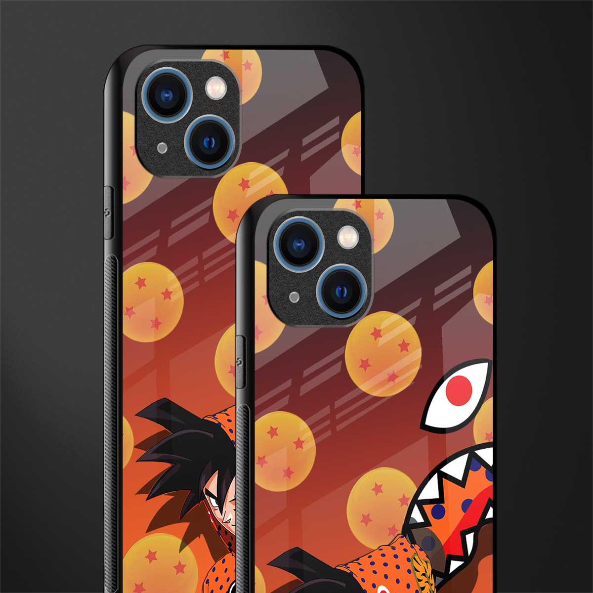 goku glass case for iphone 14 plus image-2