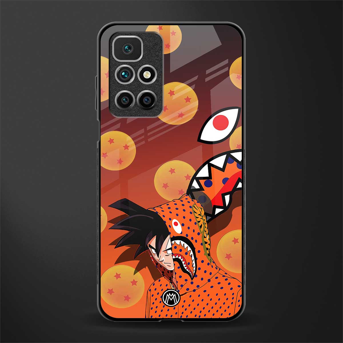 goku glass case for redmi 10 prime image