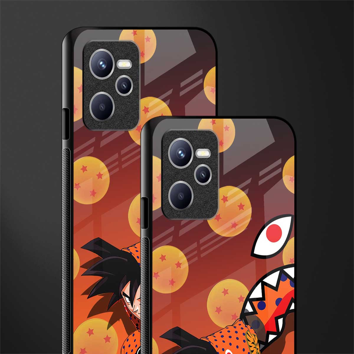 goku glass case for realme c35 image-2