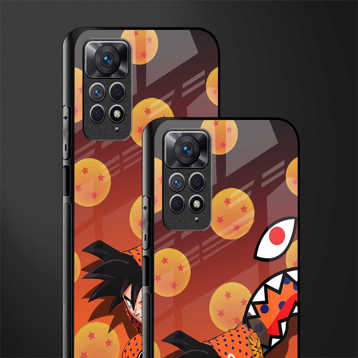 goku back phone cover | glass case for redmi note 11 pro plus 4g/5g