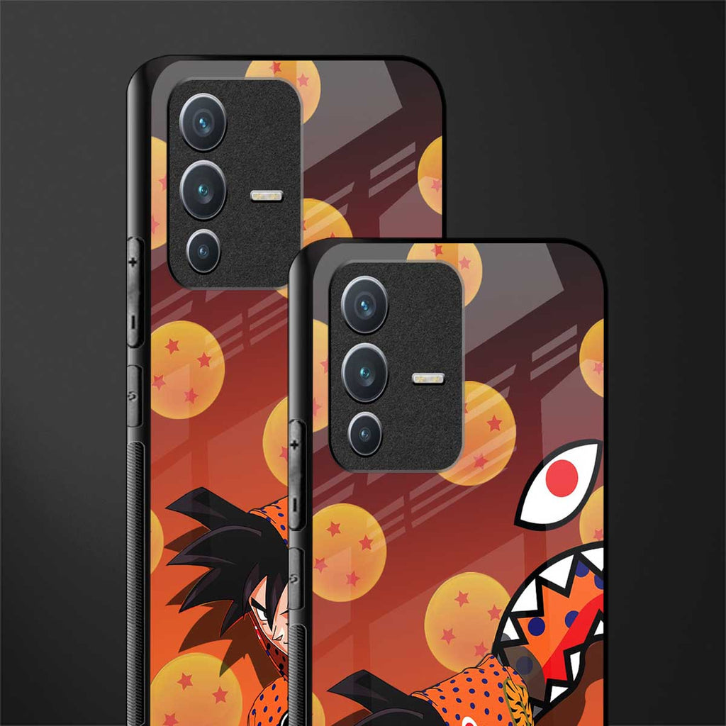 goku glass case for vivo v23 5g image-2