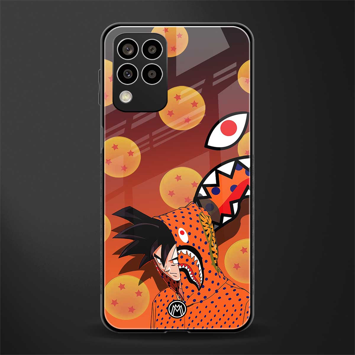 goku back phone cover | glass case for samsung galaxy m33 5g