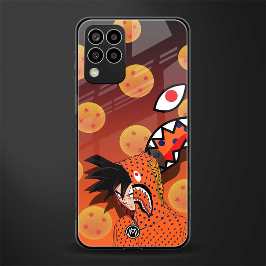 goku back phone cover | glass case for samsung galaxy m33 5g