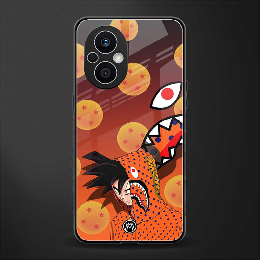 goku back phone cover | glass case for oppo f21 pro 5g
