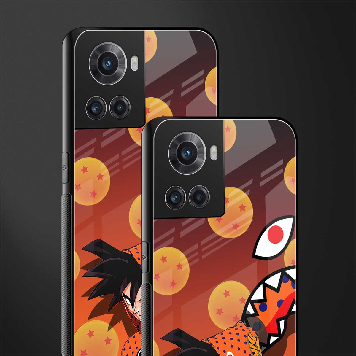 goku back phone cover | glass case for oneplus 10r 5g