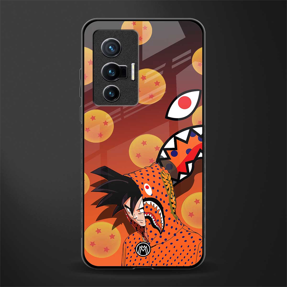goku glass case for vivo x70 image