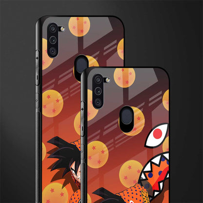 goku glass case for samsung galaxy m11 image-2