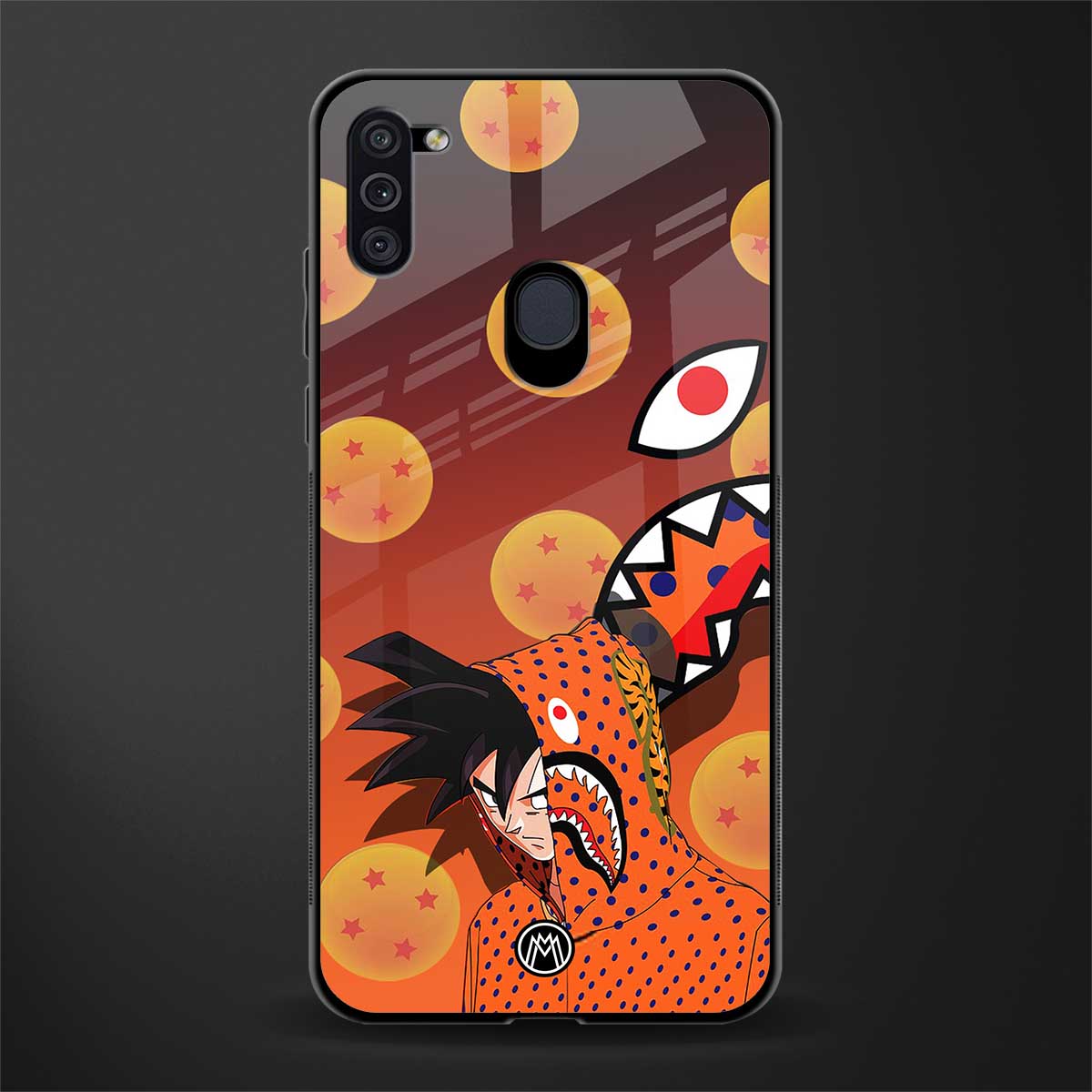 goku glass case for samsung galaxy m11 image