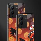 goku back phone cover | glass case for vivo v25 pro 5g