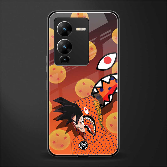 goku back phone cover | glass case for vivo v25 pro 5g