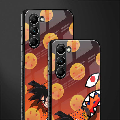goku dragon ball z anime glass case for phone case | glass case for samsung galaxy s23 plus
