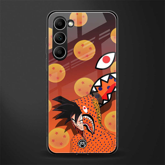 goku dragon ball z anime glass case for phone case | glass case for samsung galaxy s23 plus