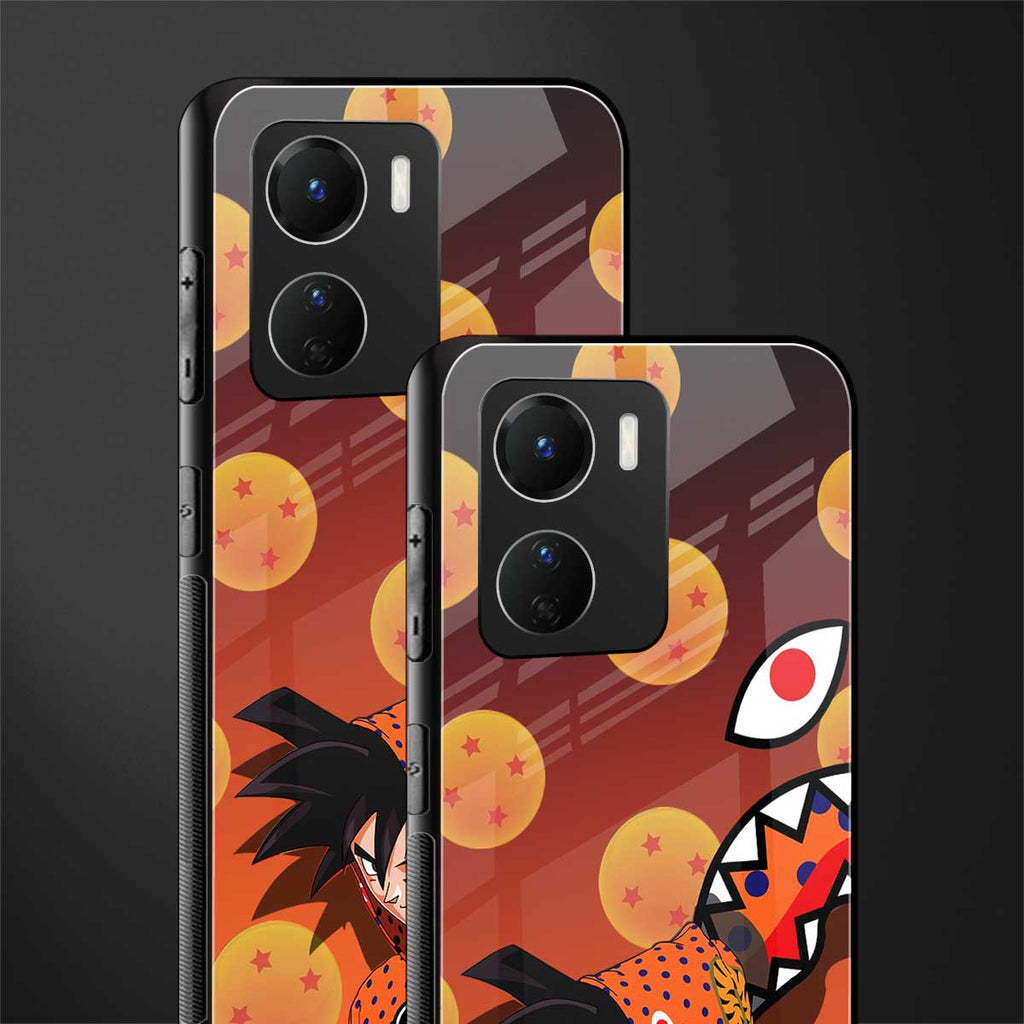 goku back phone cover | glass case for vivo y16