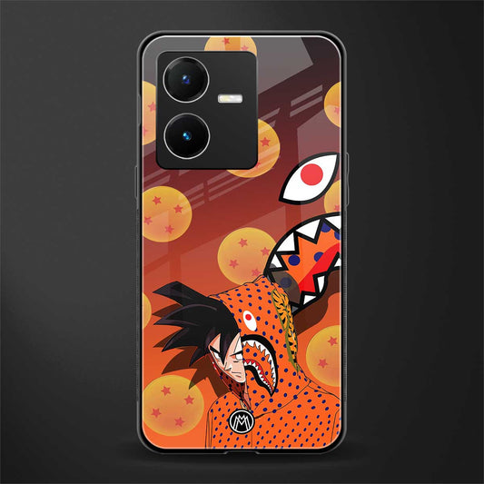 goku back phone cover | glass case for vivo y22
