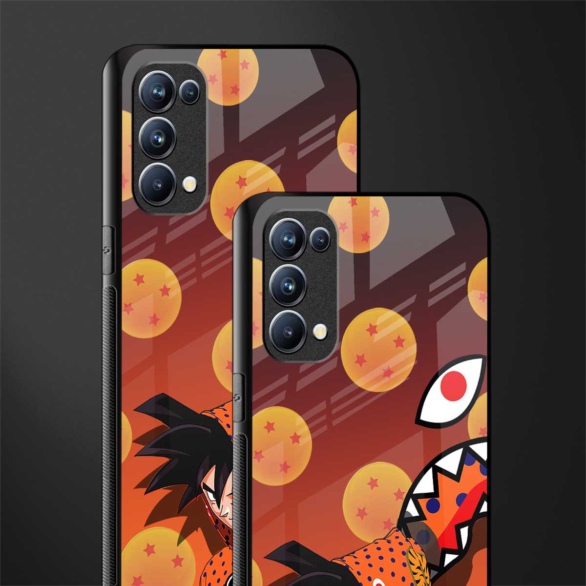 goku back phone cover | glass case for oppo reno 5