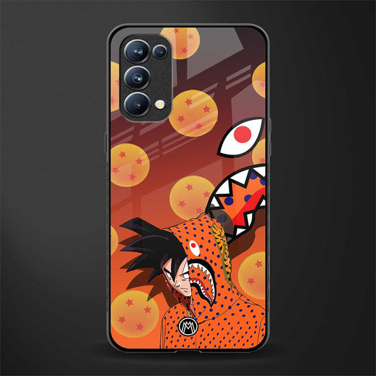 goku back phone cover | glass case for oppo reno 5