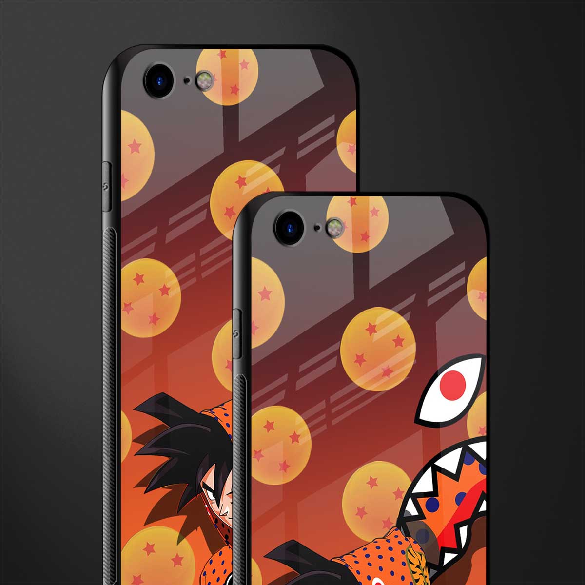 goku glass case for iphone se 2020 image-2