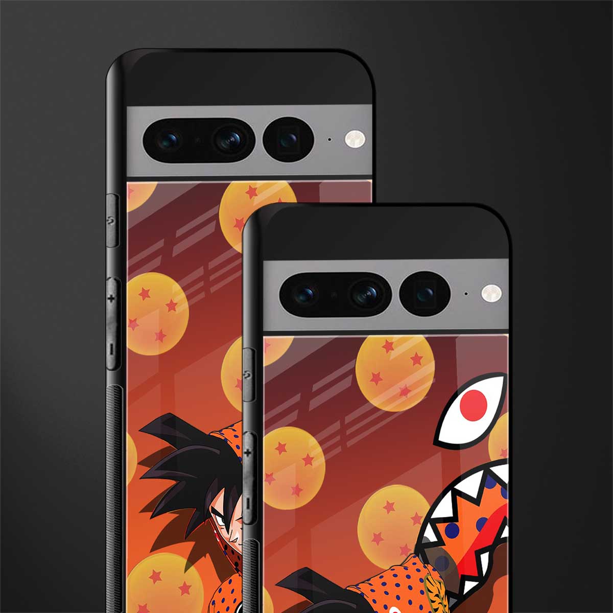 goku back phone cover | glass case for google pixel 7 pro