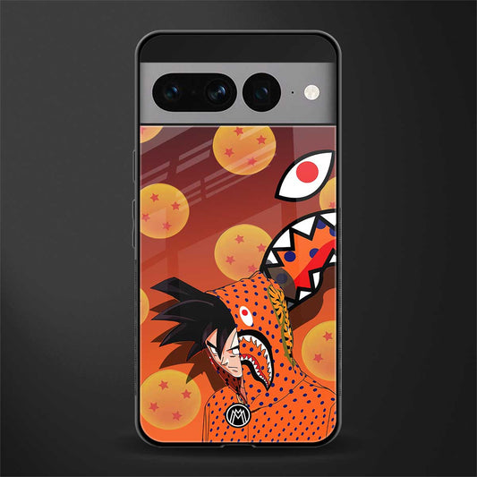 goku back phone cover | glass case for google pixel 7 pro