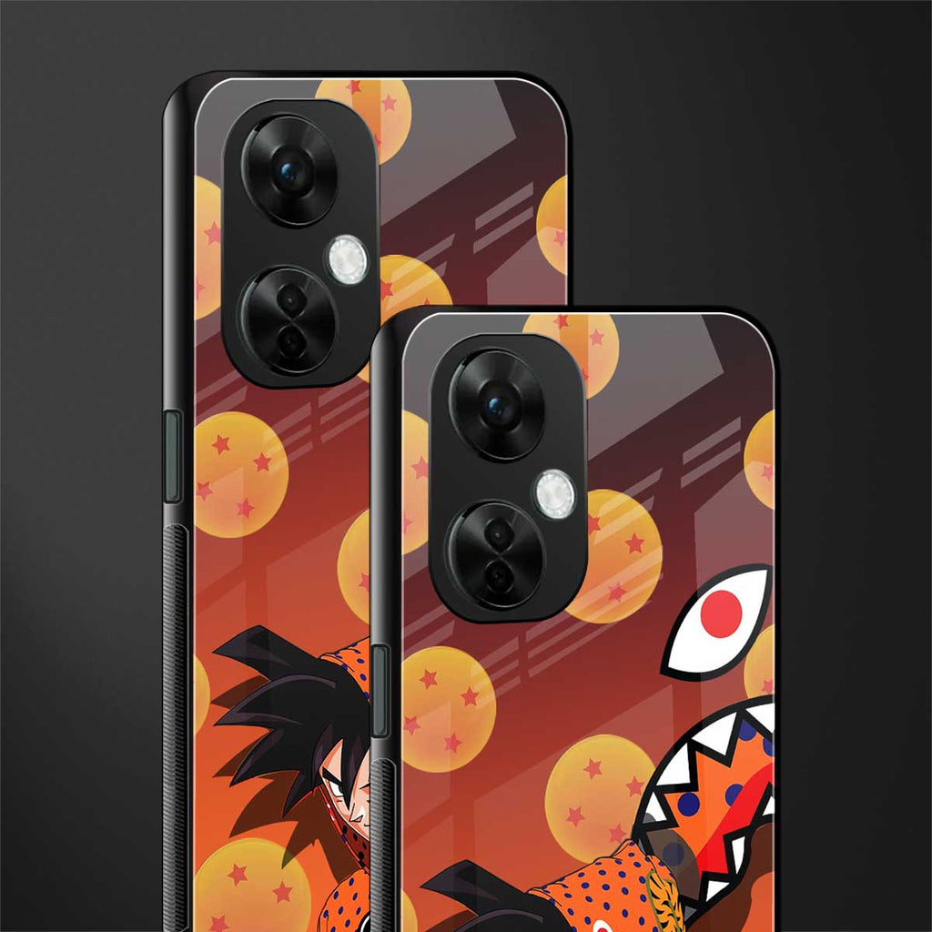 goku back phone cover | glass case for oneplus nord ce 3 lite