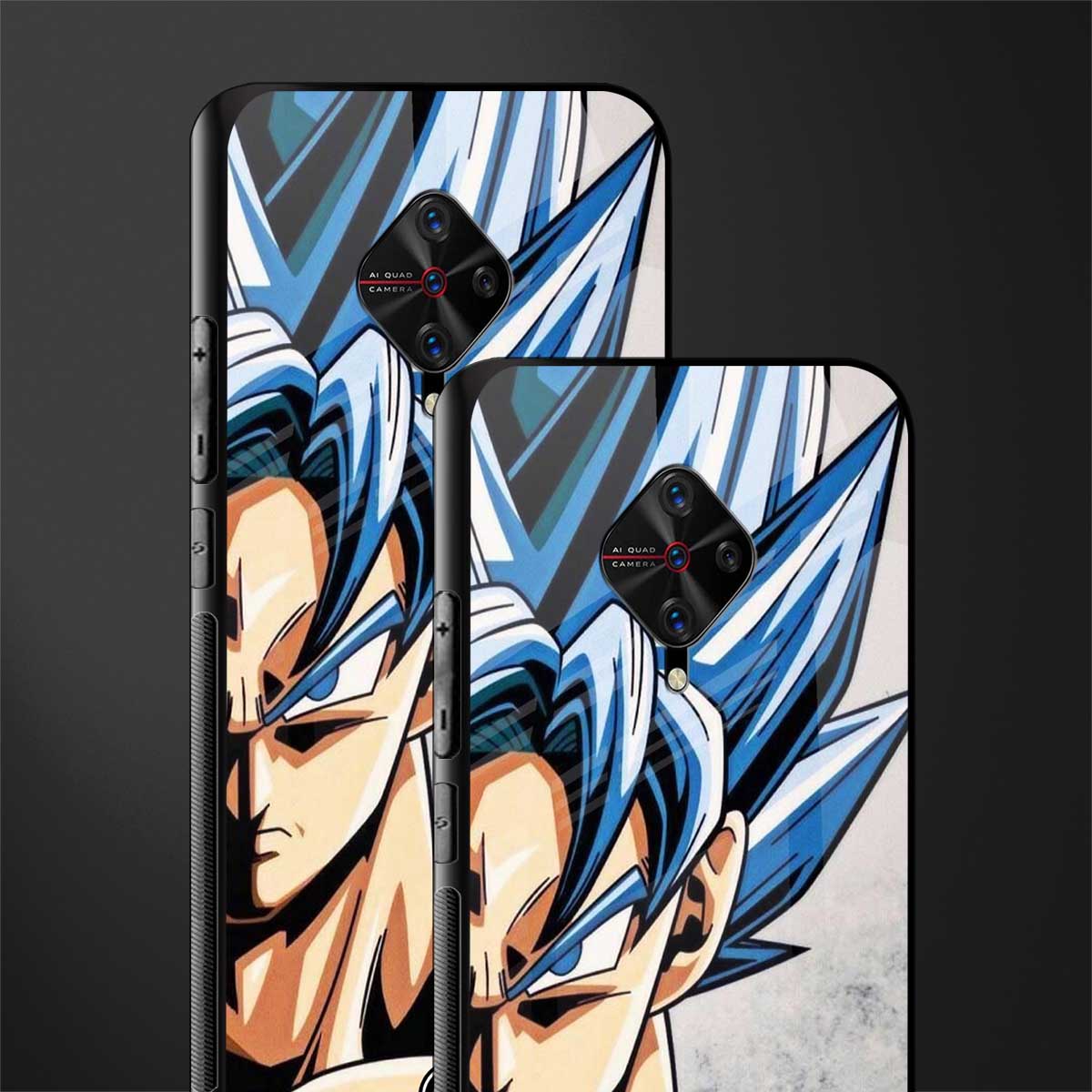 goku dragon ball z anime glass case for vivo s1 pro image-2