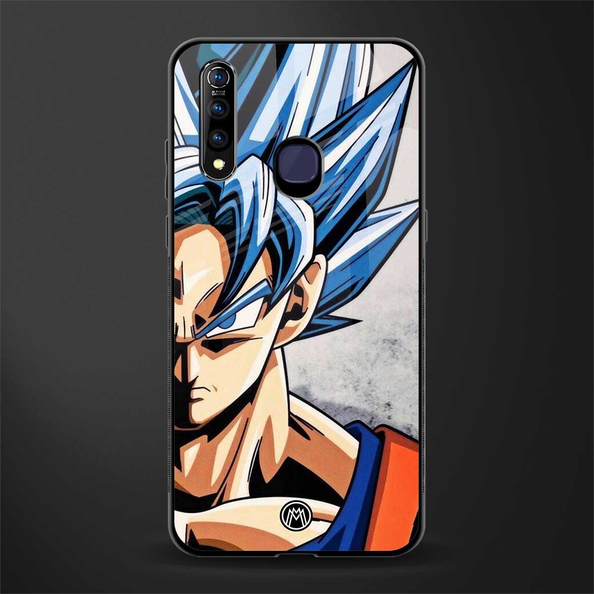 goku dragon ball z anime glass case for vivo z1 pro image