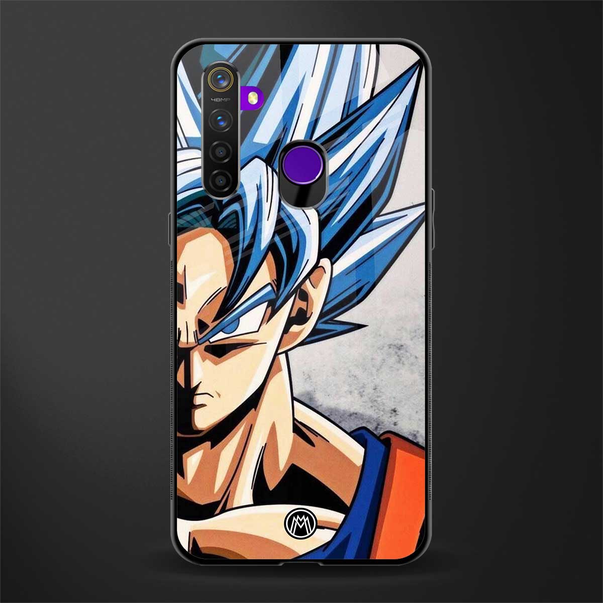 goku dragon ball z anime glass case for realme 5 image