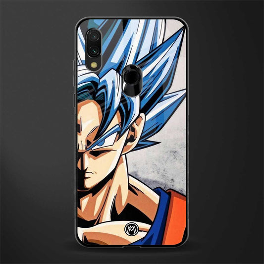 goku dragon ball z anime glass case for redmi y3 image