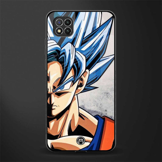 goku dragon ball z anime glass case for poco c3 image