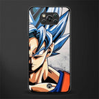 goku dragon ball z anime glass case for poco x3 image
