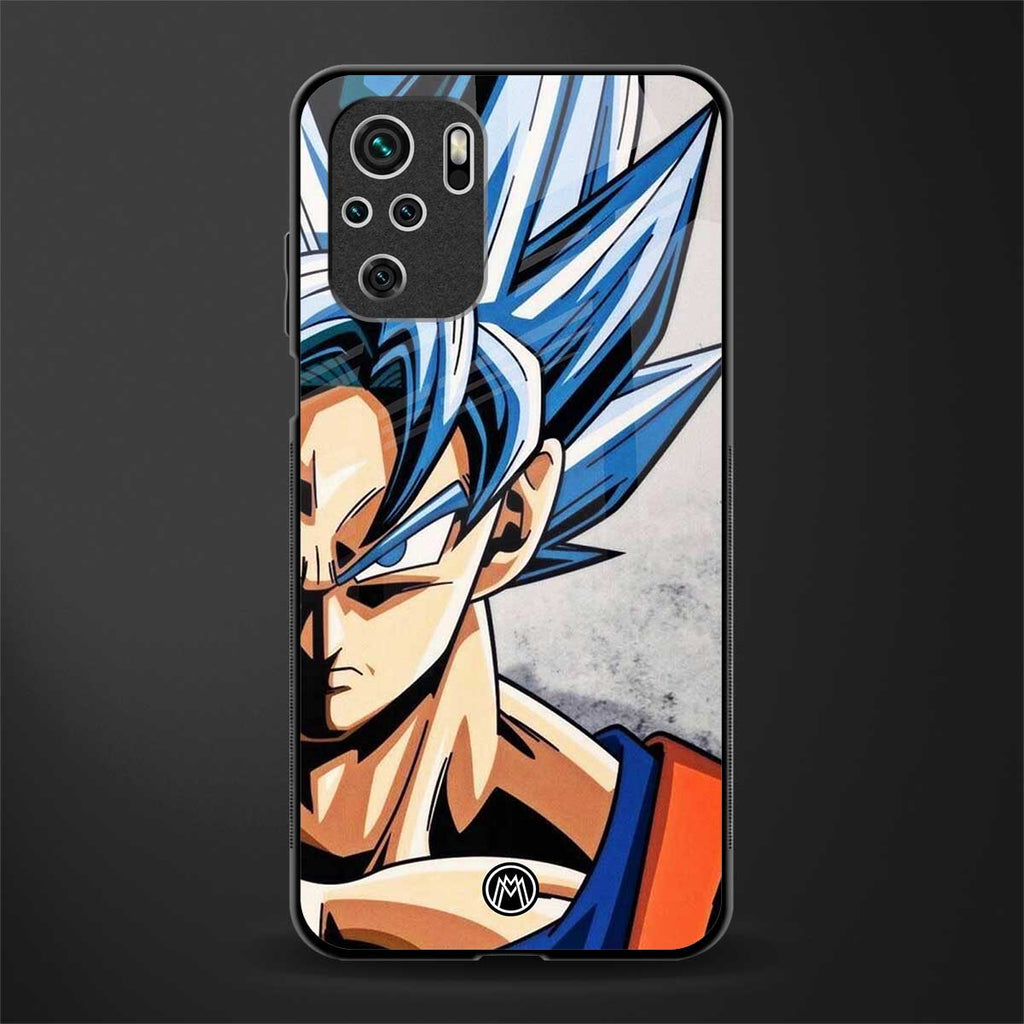goku dragon ball z anime glass case for redmi note 10 image
