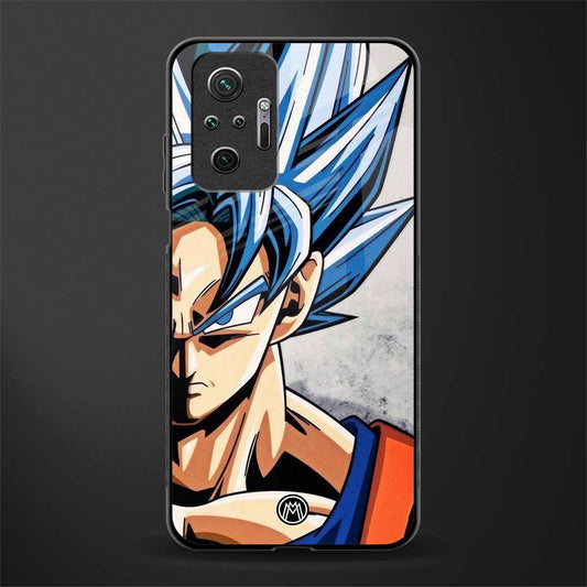 goku dragon ball z anime glass case for redmi note 10 pro max image