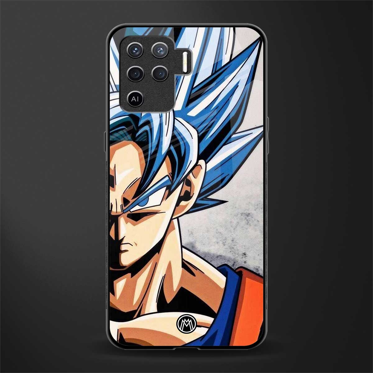 goku dragon ball z anime glass case for oppo f19 pro image