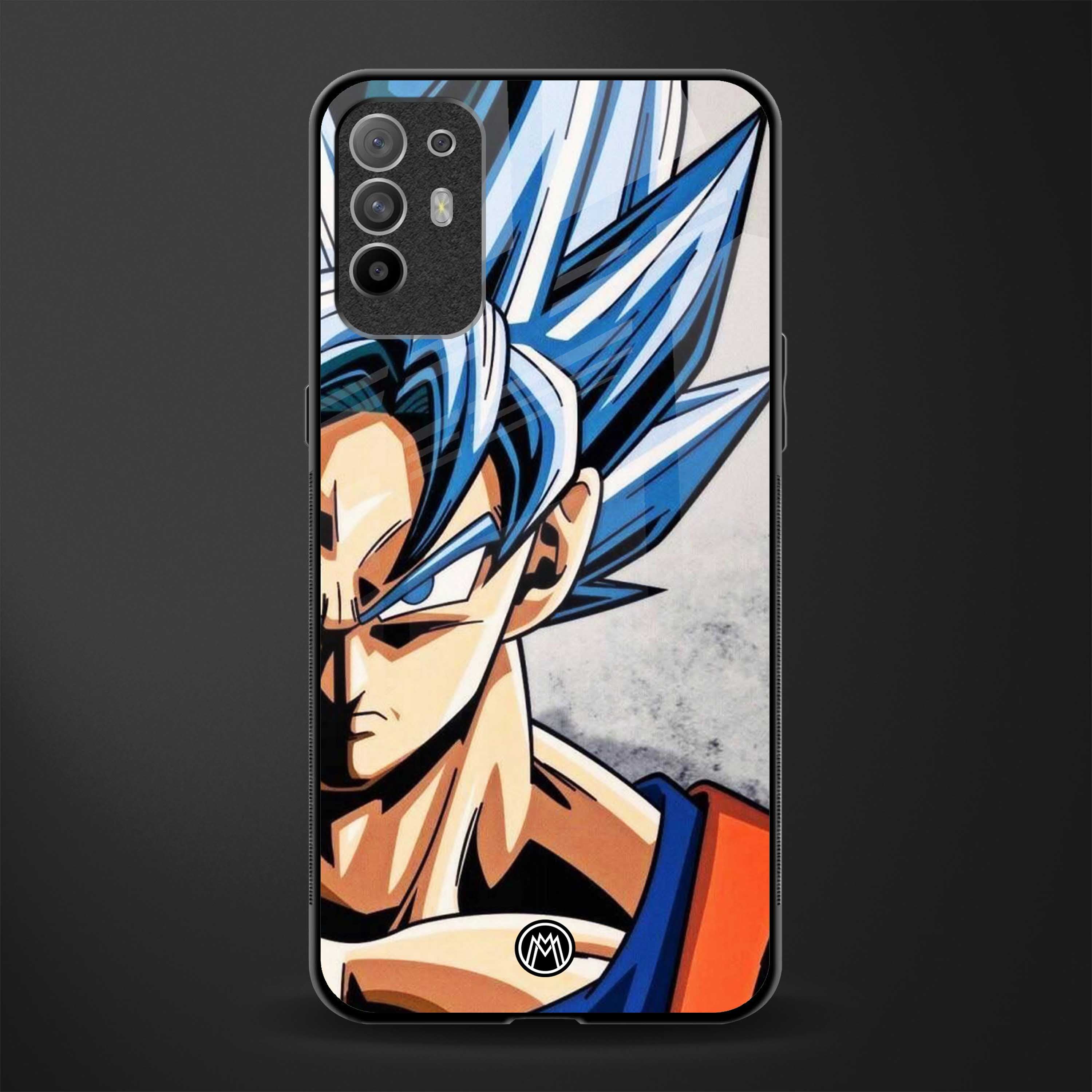 goku dragon ball z anime glass case for oppo f19 pro plus image