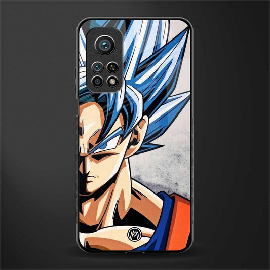 goku dragon ball z anime glass case for mi 10t 5g image