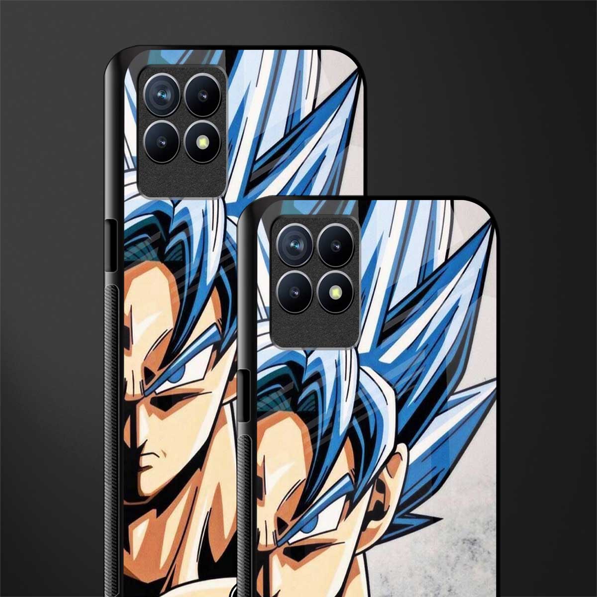 goku dragon ball z anime glass case for realme 8i image-2