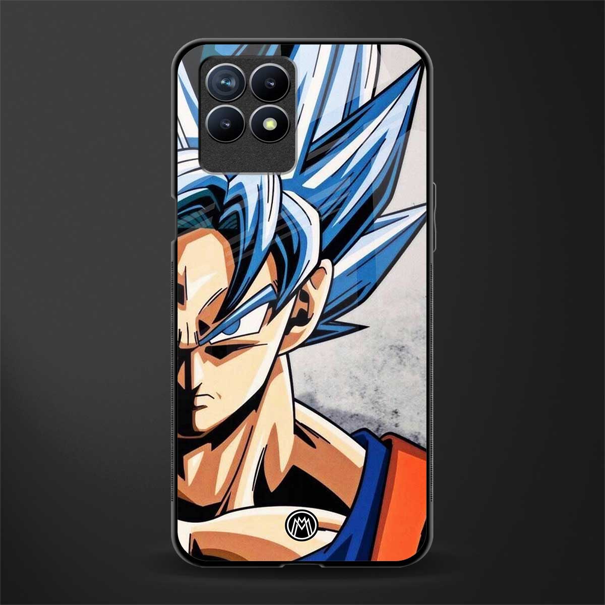 goku dragon ball z anime glass case for realme 8i image