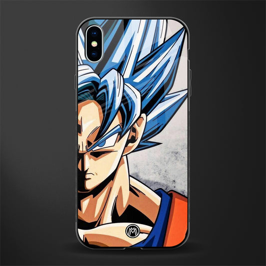 goku dragon ball z anime glass case for iphone xs max image