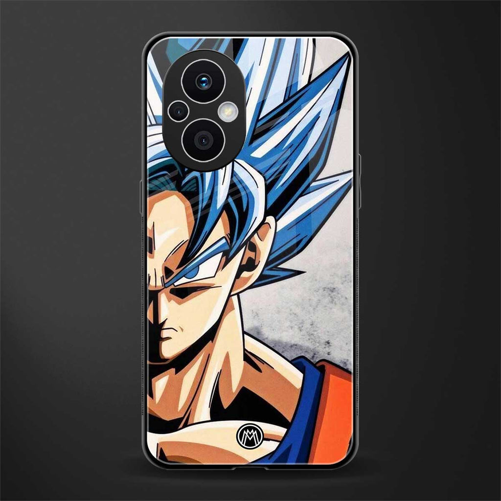 goku dragon ball z anime back phone cover | glass case for oppo f21 pro 5g