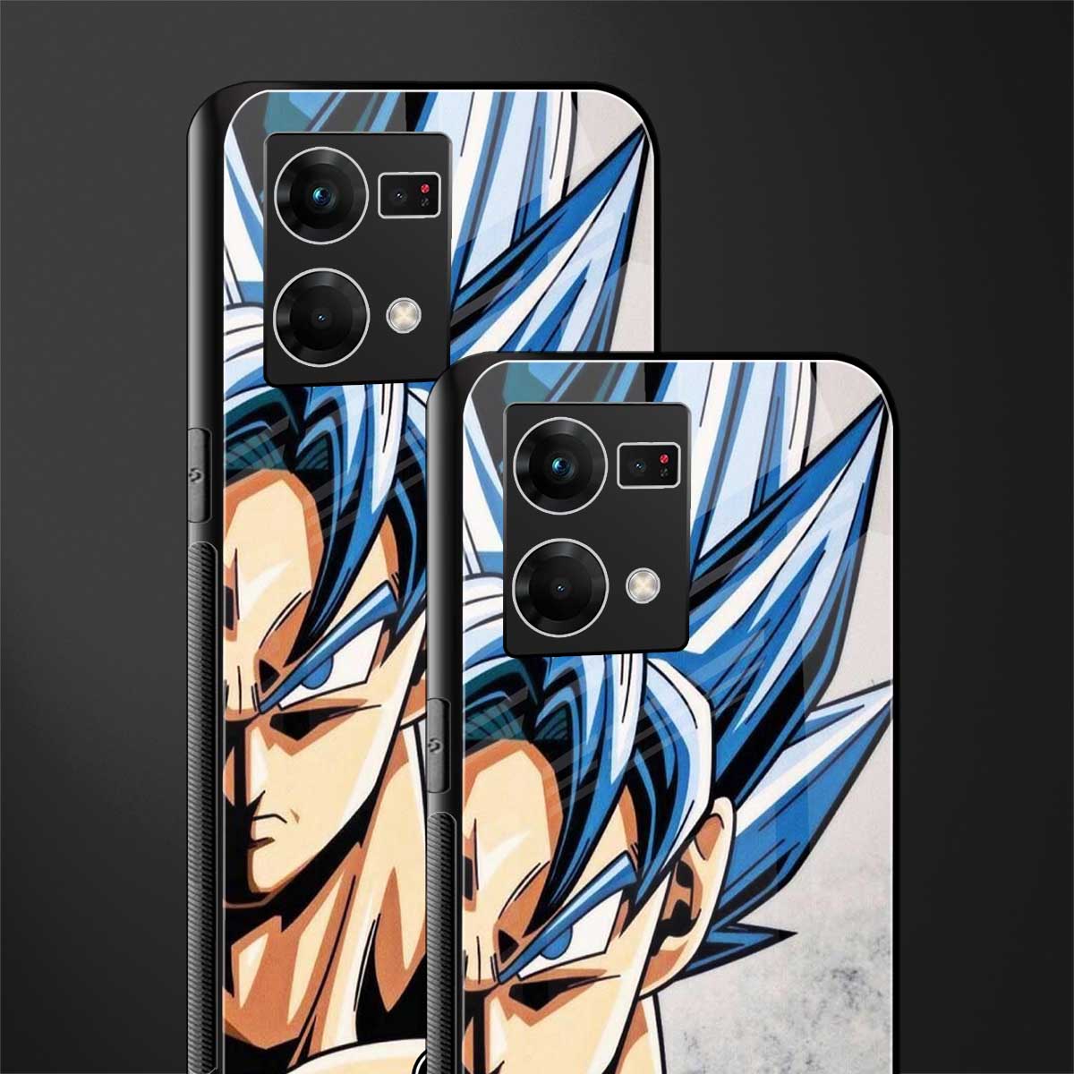 goku dragon ball z anime back phone cover | glass case for oppo f21 pro 4g