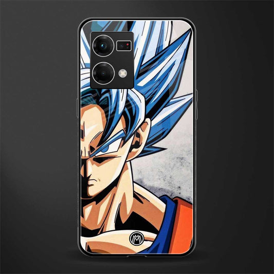 goku dragon ball z anime back phone cover | glass case for oppo f21 pro 4g