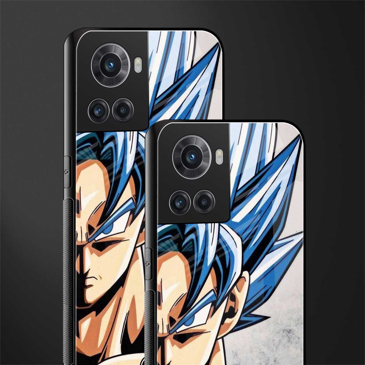 goku dragon ball z anime back phone cover | glass case for oneplus 10r 5g