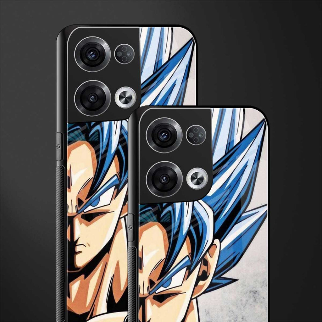 goku dragon ball z anime back phone cover | glass case for oppo reno 8 pro