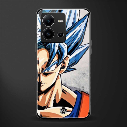 goku dragon ball z anime back phone cover | glass case for vivo v25-5g